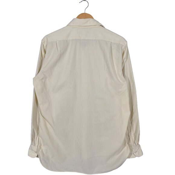 Ralph Lauren Purple Label Corduroy Longsleeve Button Shirt Yellow men's 15 1/2 - Picture 2 of 9